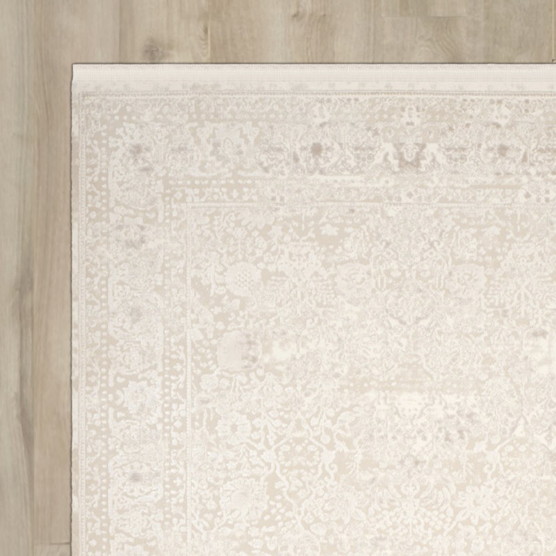 Tapis crème Elodie, Rectangle 6 pi 7 po x 9 pi 2 po