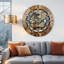 Horloge murale ronde surdimensionnée de 24 po pour le salon avec la collection Real Gear Gears Canada-101929738