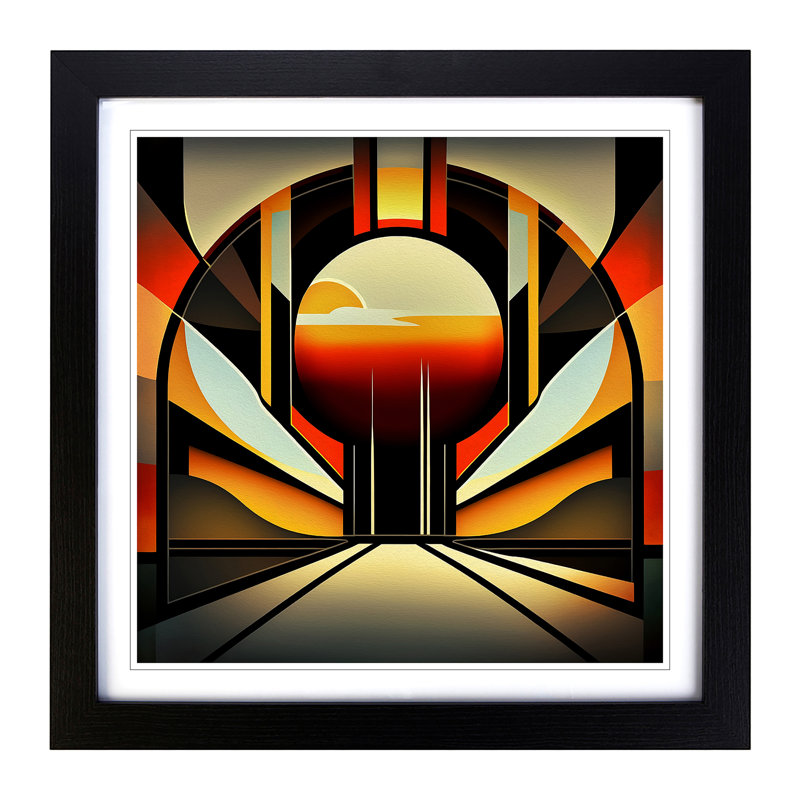 Single Picture Frame Print on Wood, Black