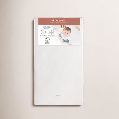 Pure Core Crib Mattress w/ Hybrid Quilted Waterproof Cover (2-Stage)