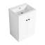 Meuble-lavabo autoportant 24 po avec lavabo en résine et 2 portes d'armoire à fermeture douce-943183534-943183532
