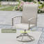 Ensemble repas pour 4 personnes avec chaises pivotantes 360 °-1076072976