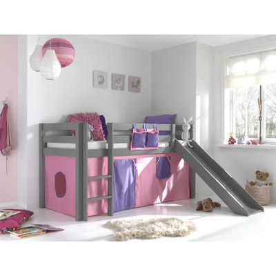 Pino European Single (90 x 200cm) Mid Sleeper Loft Bed Bed by Vipack