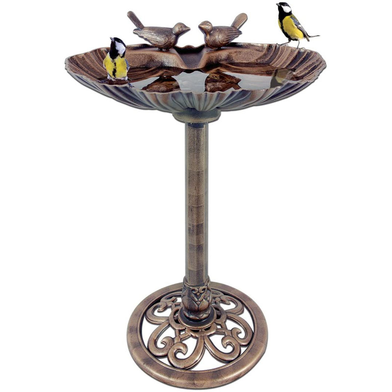 Mclamb Plastic / Acrylic Single Tier Birdbath