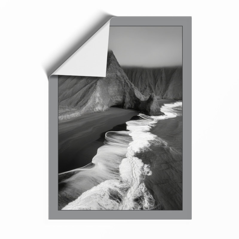 Cliffs From Above Coastal - Print, A2 - 59.4 x 42.0 cm, Oak