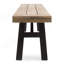 Banc d'extérieur moderne, banc en bois