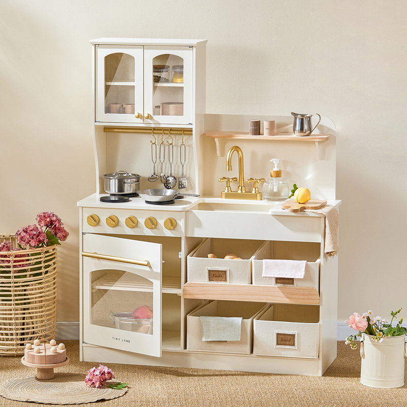 Tiny Land® Trendy Play Kitchen - Montessori Organizer's Paradise