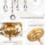  Luminaire suspendu de style lustre contemporain en cristal de cristal à 6 lumières K9-644785455