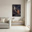 Art mural en bronze, figure et tour sous les constellations-133523063