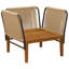80 cm W Patio Sofa with Cushions-828172907