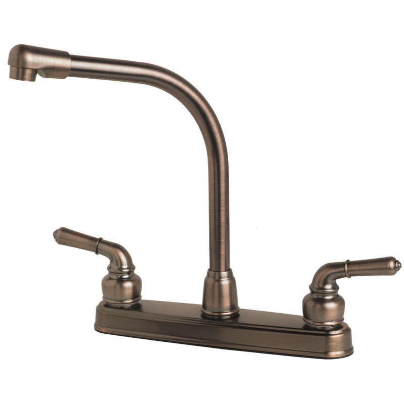 Laguna Brass Kitchen Faucet with Soap Dispenser, Brushed Bronze
