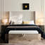 Banc en toile texturée en chenille avec plateau rabattable et base en bois - idéal pour la chambre à coucher, facile à assembler, toile de rangement rembourrée d'apparence neutre, sièges de chambre à coucher, style moderne