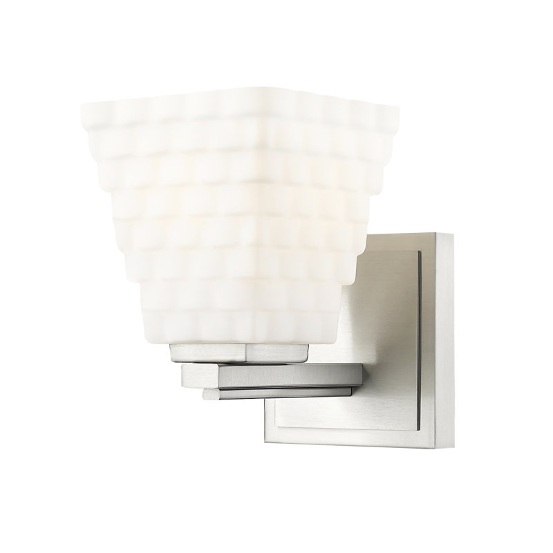Applique murale 1 lumière Teyona, Nickel brossé
