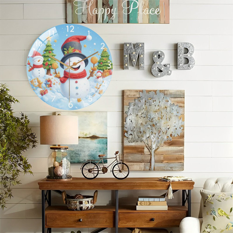 Horloge - Horloge murale en verre 12 po