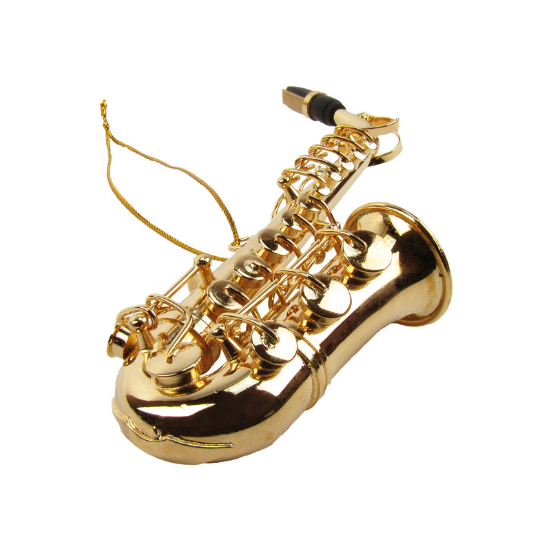 Ornement figurine saxophoniste de musique à suspendre