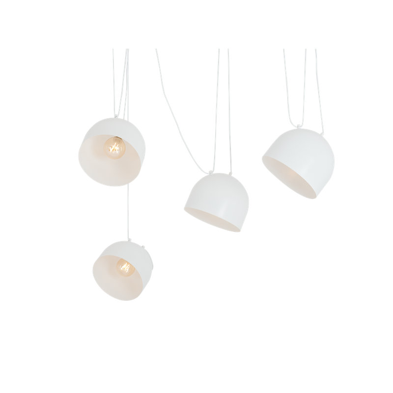 Allan 4 - Light Unique/Statement Pendant, White