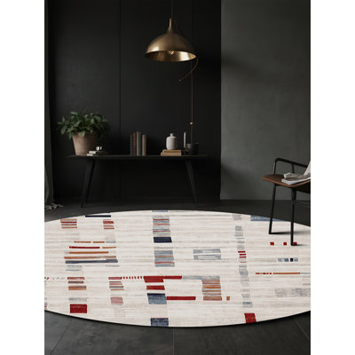 Tapis beige soyeux et moelleux