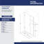Unidoor 45" W x 72" H Hinged Frameless Shower Door-12334170