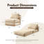 Fauteuil rabattable sans assemblage requis Rita-114246823