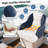 Gymax Pontoon Boat Seat Waterproof Universal Boat Seat w/Ergonomic Seat Thick Cushion Blue