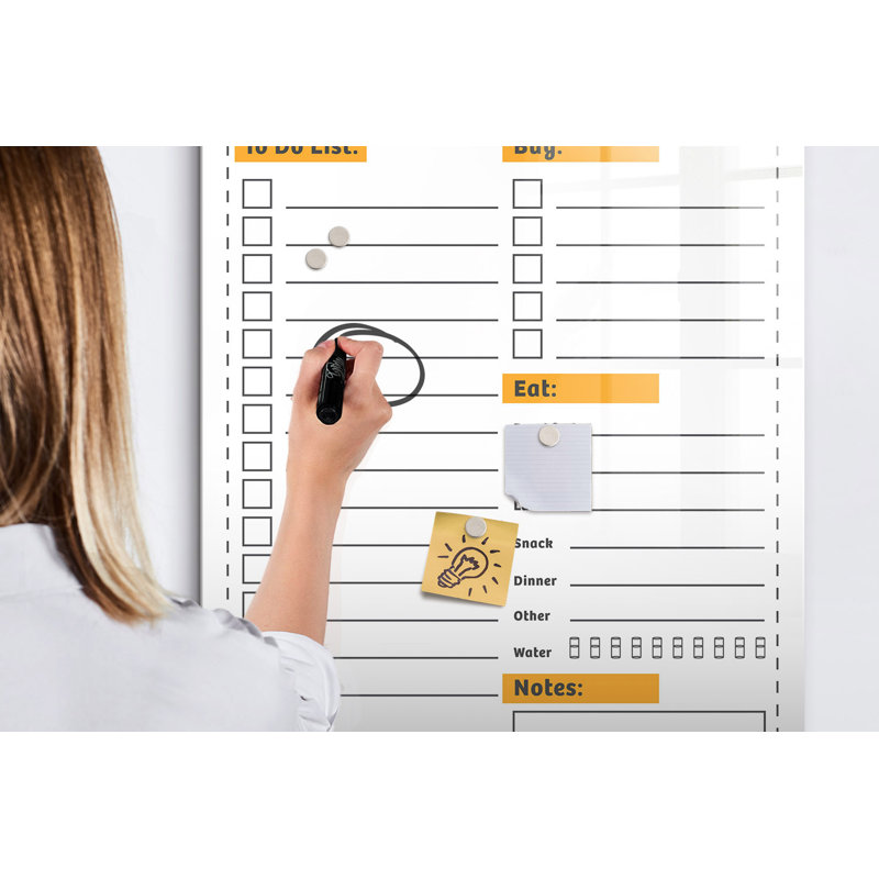 Magnetic Glass Dry Erase Board