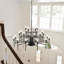 Grand luminaire de style chandelier en fer noir 24 lumières Modern Farmhouse Modern