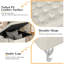 Repose-pieds moderne avec rangement en similicuir