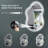 Bathroom Cloud Shape LED Mirror with Backlit, Anti Fog Lighted Vanity Mirror with Stepless Dimmable, ETL Listed, IP54 Waterproof, CRI90+, HD Tempered Glass-1530121691