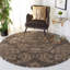 Tapis floral fumé / beige Ellyona-2063639663