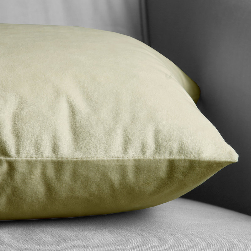  Housses de coussin Signature en velours - Housses de coussin décoratives, Beige frais