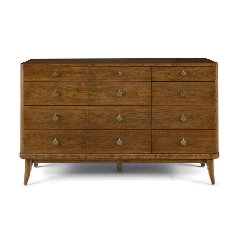 Martine 12 - Drawer Solid Wood Dresser