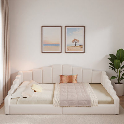 Velvet Upholstered Daybed with Nailhead Trim and Vertical Channel Tufting