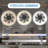 Modern Led Ceiling Fan With Light – Dimmable Ceiling Light With Invisible Blades And Crystal Design, Remote Control & Adjustable Color Temperature, Quiet Fan For Bedroom, Living Room