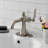 Kingston Brass Knight Single-Handle 1-Hole Deck Mount Bathroom Faucet with Push Pop-Up and Deck Plate-63542186-68923247