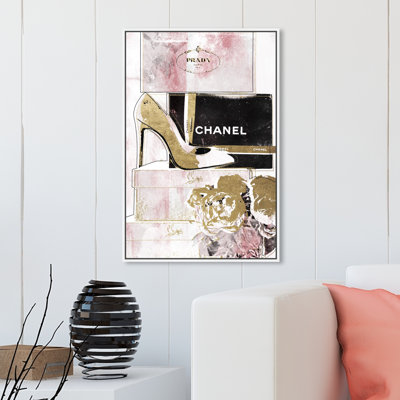 " Luxury Stacked Shoes Rose "