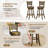 Set of 4 Bar Stools 30'' Swivel Bar Chairs w/ PE Rattan Backrest Bar Height-290455928-290455935
