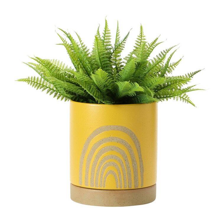 Ceramic Planter Box-Yellow 