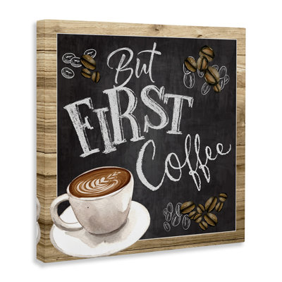 But But Coffee Typographie, tableau latte par haricot par ND Art - impression