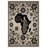 Annie Collection Digital Print Cotton-Polyester Gray Human Figured Floral Rug-776296506