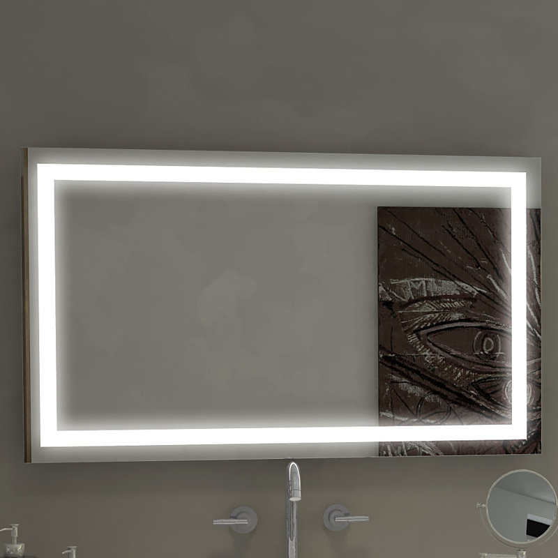 Harmony 30x45 Frameless Rectangular Illuminated Vanity Mirror