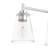 31 in. 4-Light Chrome Modern Vanity with Clear Glass Shades