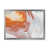 Toile argentée avec cadre d'angle fermé