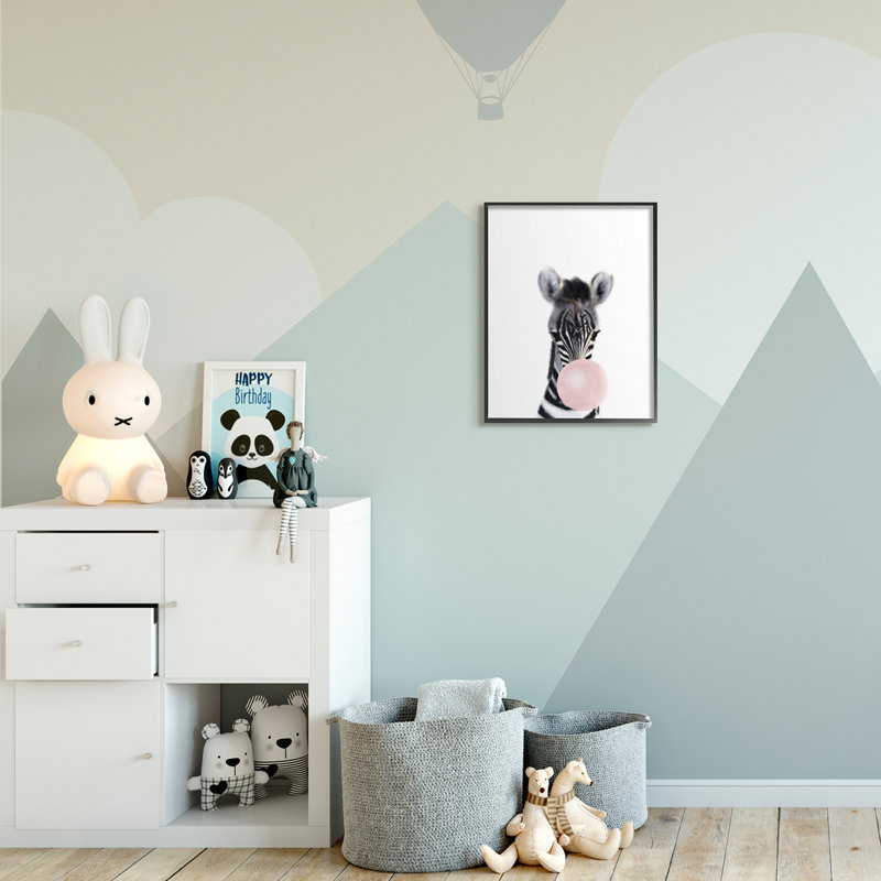 Décoration murale animal Harvill, H 20 po x l 16 po x P 1,5 po, Giclée encadrée noir minuit
