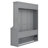 Queen Size Murphy Bed With A Shelf, Gray