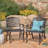 Arm Chair  2  - Classic Scroll Design And Floral Accents Rust- Aluminium Frame 26.21" W X 21.7" D 34.79" H Assembly Needed Of 2 Traditional With Graceful Scroll, Pattern, Legs Cast Aluminum 26.21"W