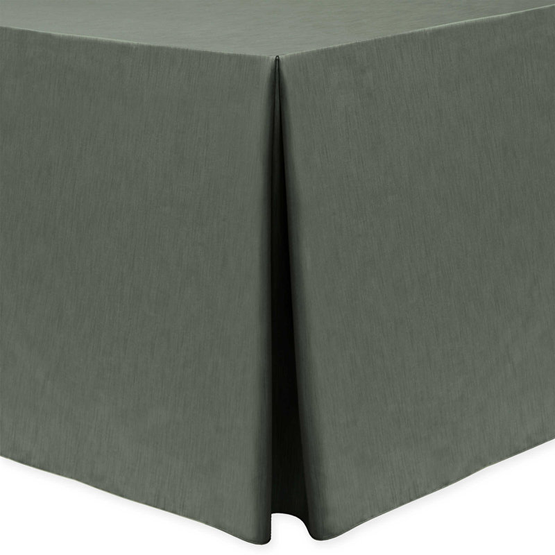 Majestic Solid Color Tablecloth, 3, Charcoal, 84" x 66"