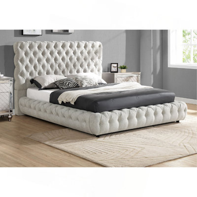 Tête de lit et pied de lit capitonnés 1pc