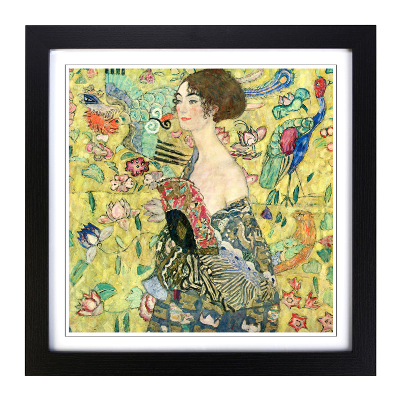 Gustav Klimt - Single Picture Frame Painting, Black