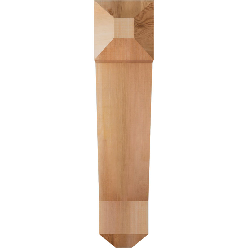 Support pour artisan traditionnel, H 28 po x l 5,5 po x P 24 po, Cèdre rouge de l'Ouest (lisse)