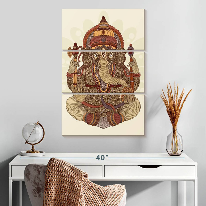 Adella Patterned Ganesha, 32" H x 20" W